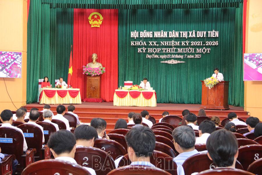 HĐND Thị xã Duy Tiên tổ chức kỳ họp thường lệ giữa năm