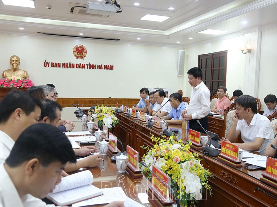 Lãnh đạo UBND tỉnh làm việc với Tổng Giám đốc Công ty Friesland Campina Hà Nam