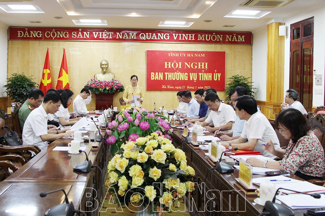 BTV Tỉnh ủy thảo luận, cho ý kiến, cho chủ trương các nội dung theo thẩm quyền