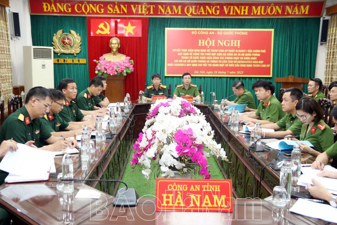 Bộ Công an – Bộ Quốc phòng sơ kết Nghị định số 78 của Chính phủ về công tác phòng cháy, chữa cháy đối với cơ cở quốc phòng