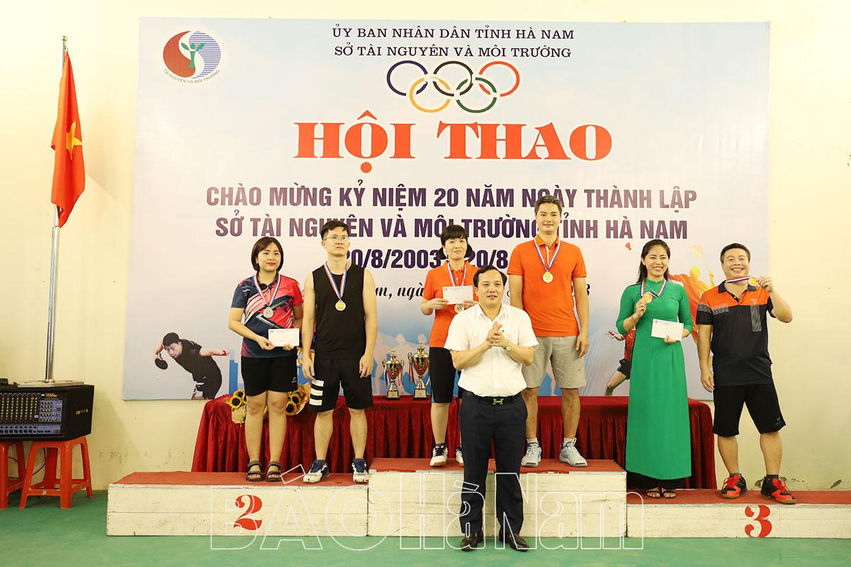 Hội thao chào mừng kỷ niệm 20 năm Ngày thành lập Sở Tài nguyên và Môi trường Hà Nam