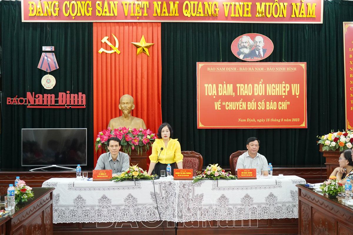 Báo Hà Nam, Báo Nam Định, Báo Ninh Bình: Tọa đàm “Chuyển đổi số báo chí”