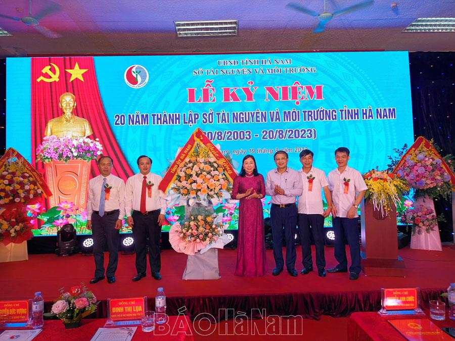 Sở Tài nguyên và Môi trường kỷ niệm 20 năm ngày thành lập
