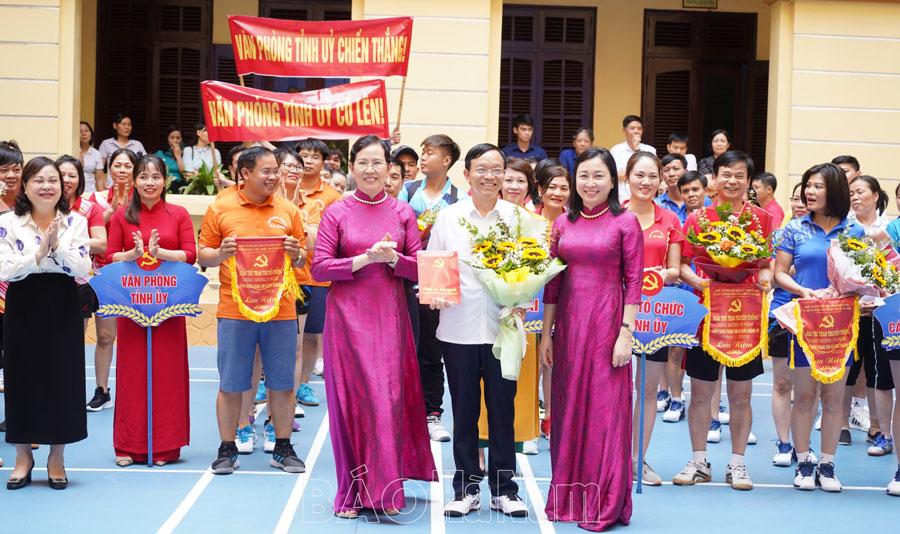 Khai mạc Giải thể thao Khối thi đua các Ban Đảng và cơ quan trực thuộc Tỉnh ủy