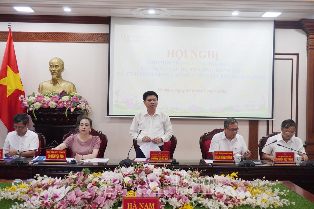 Tập đoàn Điện lực Việt Nam làm việc với UBND tỉnh