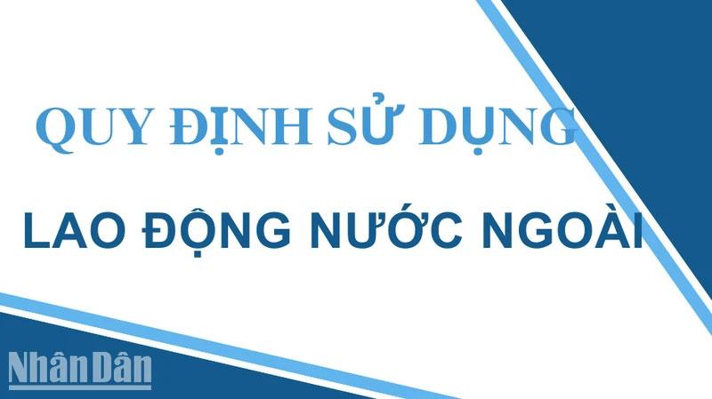 Sửa đổi quy định sử dụng lao động nước ngoài làm việc tại Việt Nam