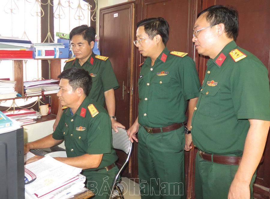 Đảng bộ Quân sự huyện Thanh Liêm tập trung lãnh đạo diễn tập khu vực phòng thủ huyện năm 2023