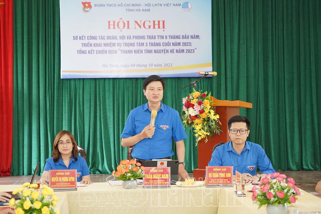 Tỉnh đoàn tổng kết Chiến dịch “Thanh niên tình nguyện hè” 2023.