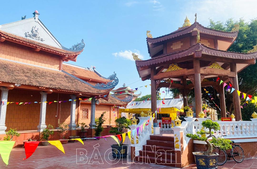 Xã Đinh Xá đón nhận Quyết định công nhận bảo vật Quốc gia Bia đá chùa Giàu