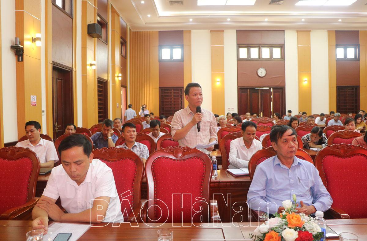 Kim Bảng tổ chức tọa đàm “Nâng cao chất lượng sinh hoạt chuyên đề của các chi bộ thôn, tổ dân phố trực thuộc Đảng ủy xã, thị trấn”