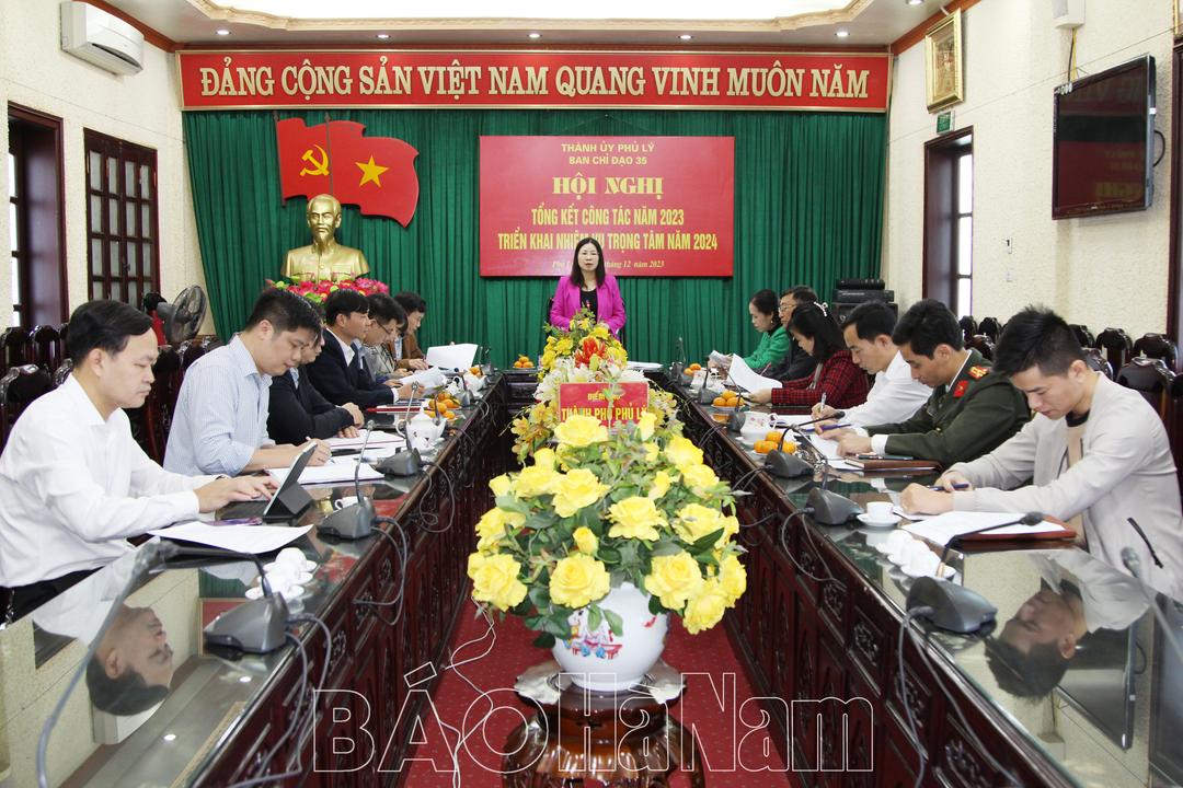 Ban Chỉ đạo 35 thành phố Phủ Lý triển khai nhiệm vụ công tác năm 2024