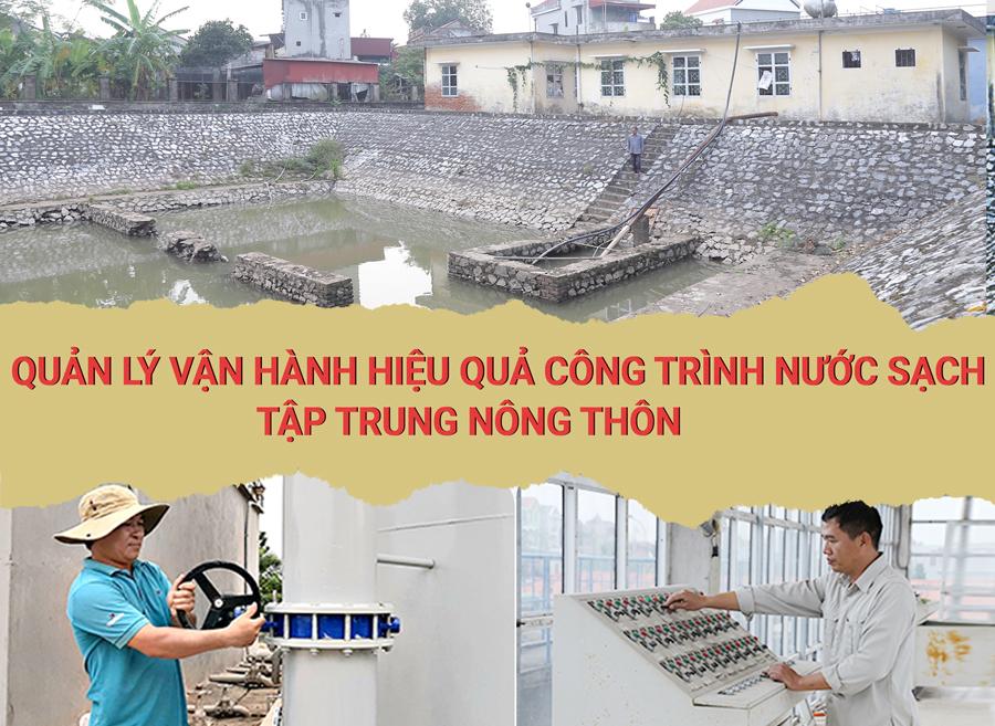 Quản lý, vận hành hiệu quả công trình nước sạch tập trung nông thôn