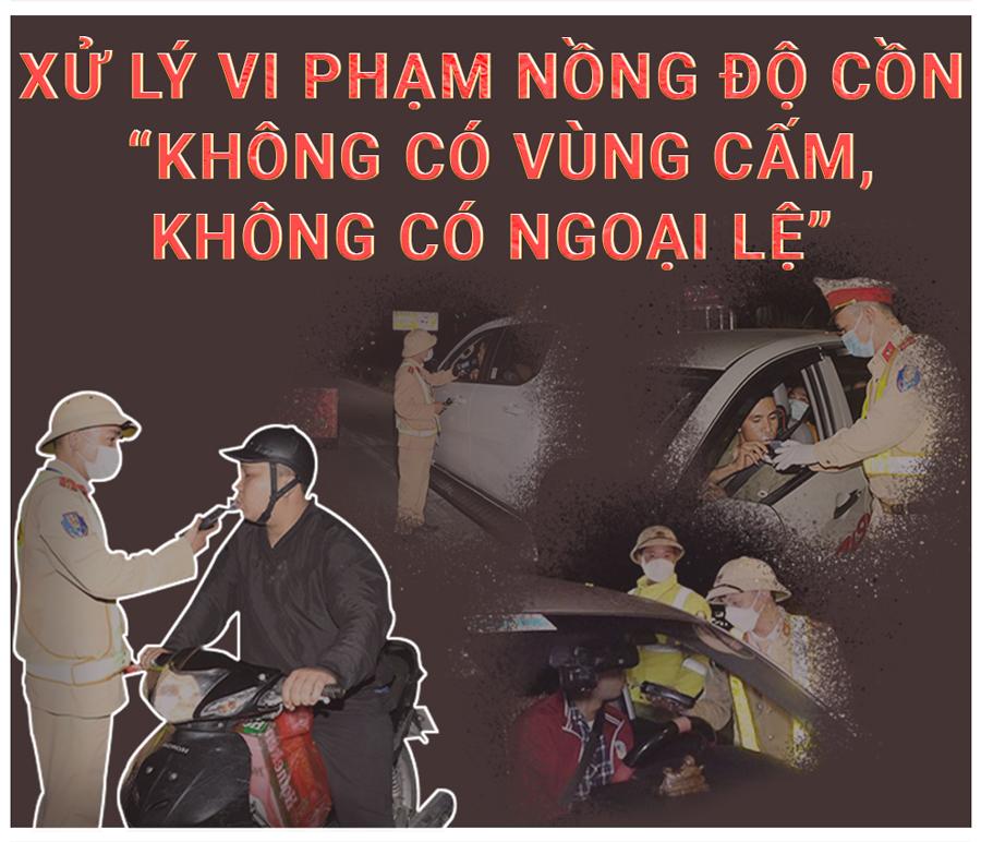 Xử lý vi phạm nồng độ cồn, “không có vùng cấm, không có ngoại lệ”