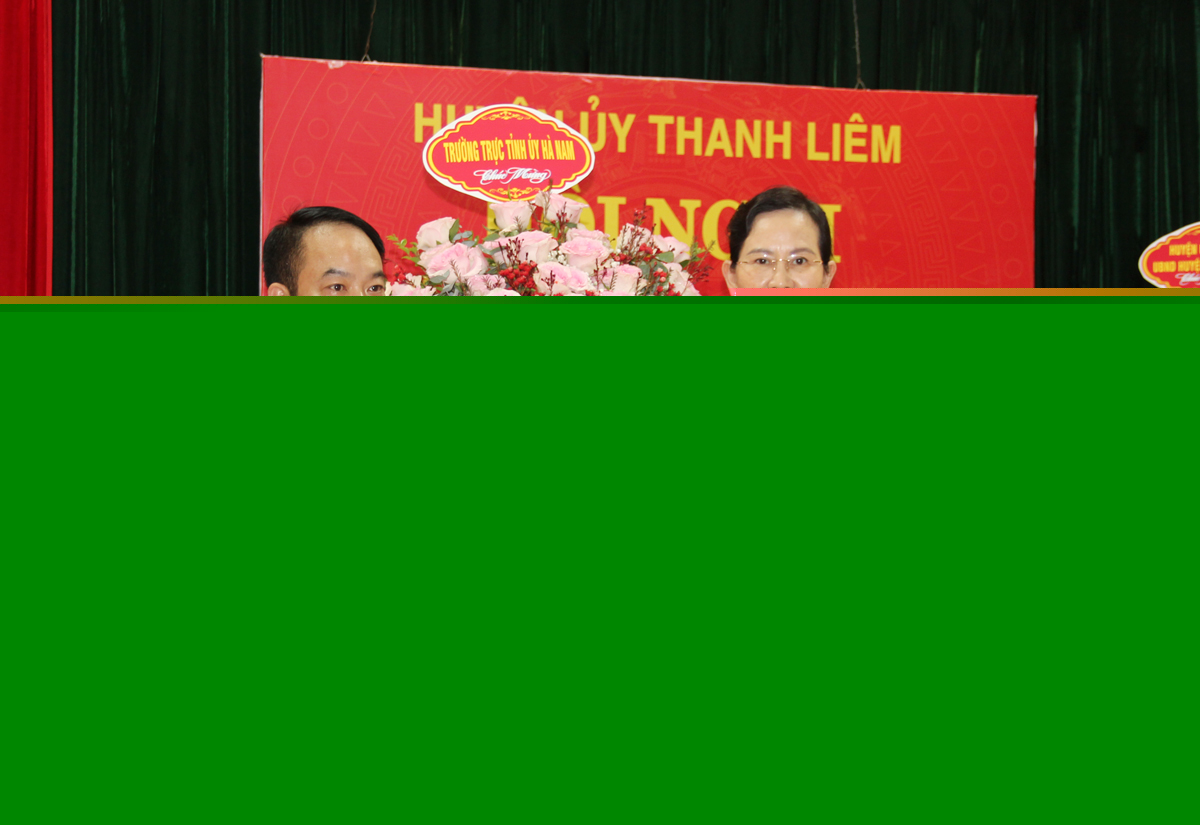 Công bố quyết định của Ban Thường vụ Tỉnh ủy về chuẩn y Bí thư Huyện ủy Thanh Liêm