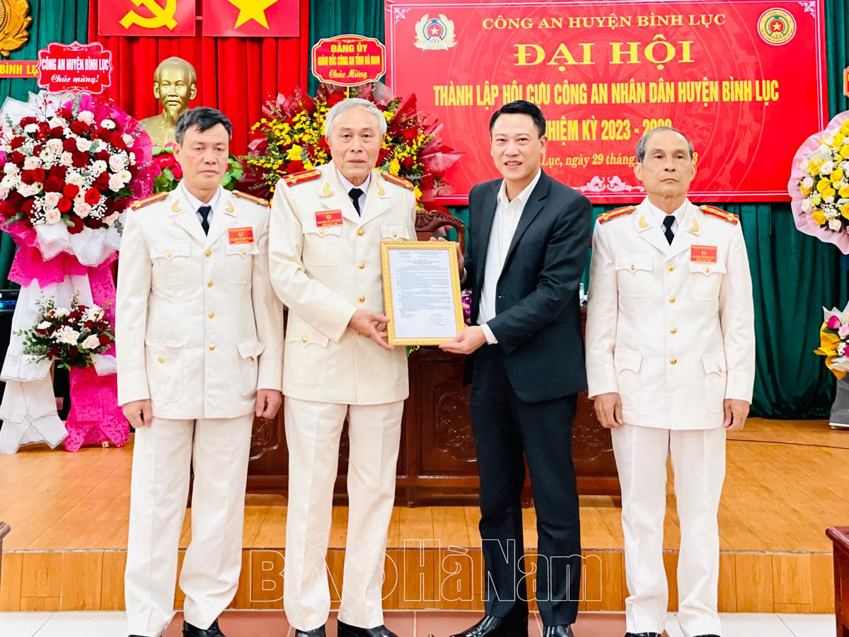 Đại hội thành lập Hội cựu Công an nhân dân huyện Bình Lục, nhiệm kỳ 2023 - 2028