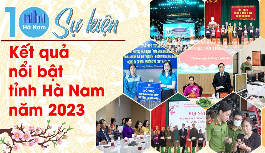 10 sự kiện, kết quả nổi bật tỉnh Hà Nam 2023