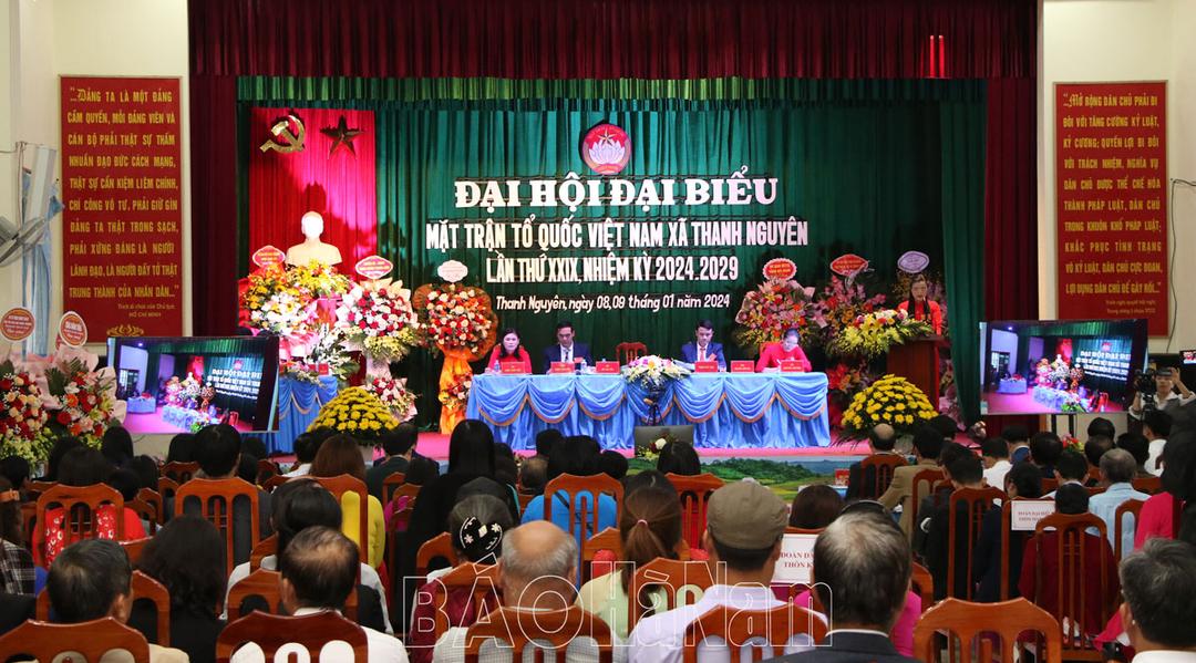 Đại hội điểm Mặt trận Tổ quốc Việt Nam xã Thanh Nguyên lần thứ XXIX, nhiệm kỳ 2024-2029