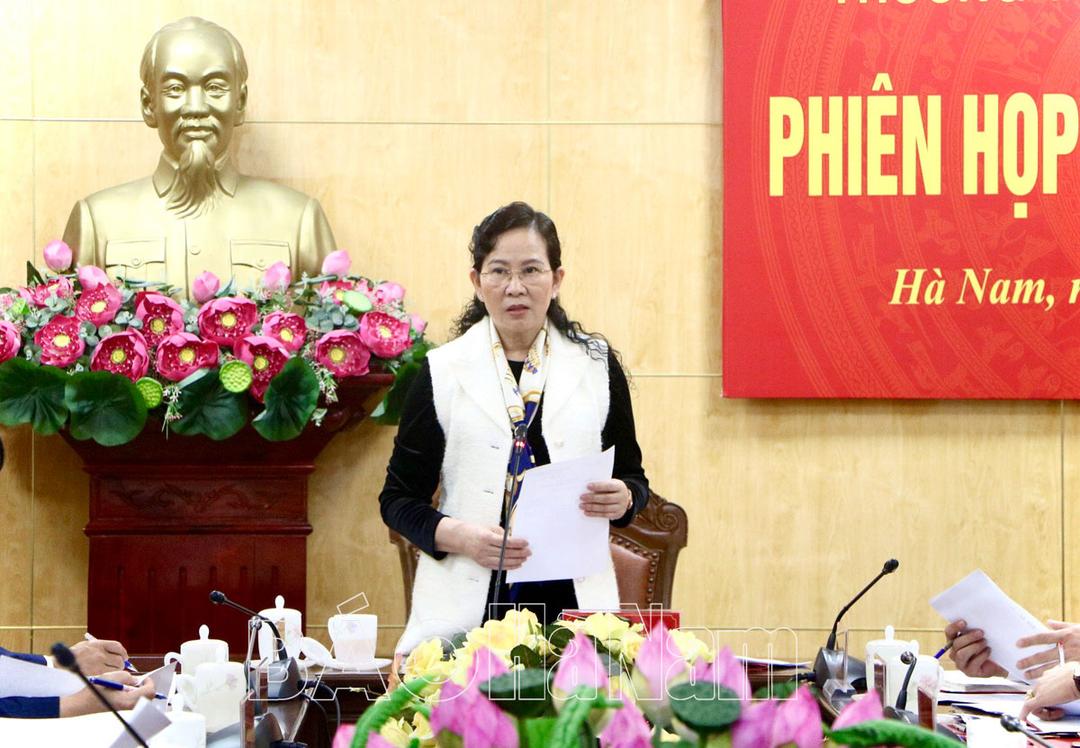 Thường trực HĐND tỉnh tổ chức phiên họp thường kỳ tháng 1/2024