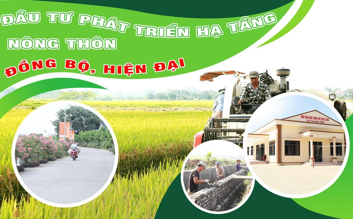 Đầu tư phát triển hạ tầng nông thôn đồng bộ, hiện đại