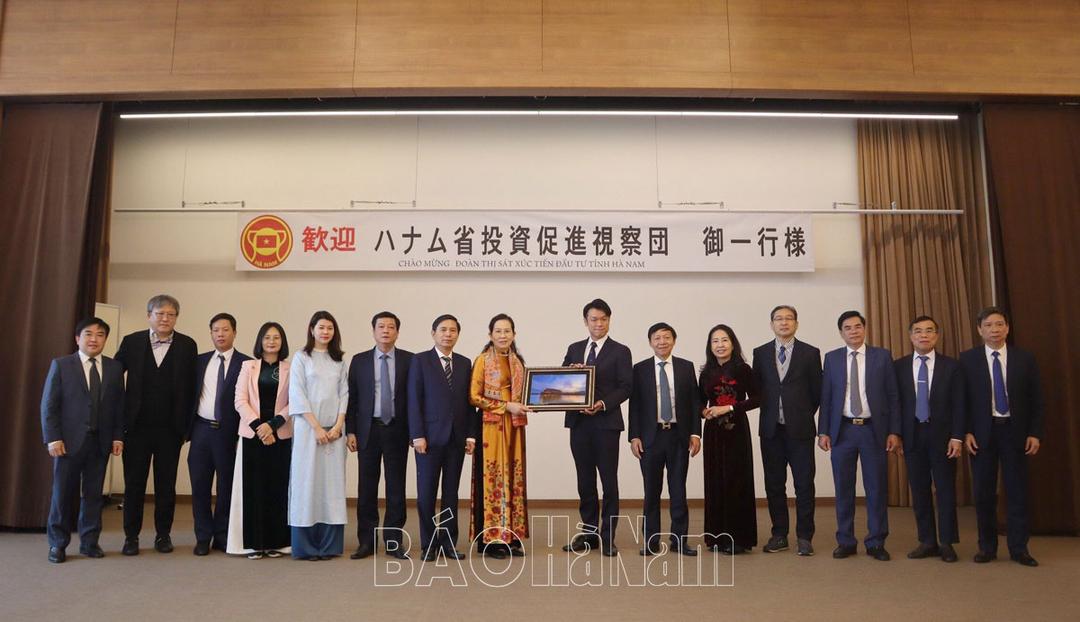 Đoàn công tác xúc tiến đầu tư tỉnh Hà Nam thăm và làm việc với Tập đoàn Mikazuki