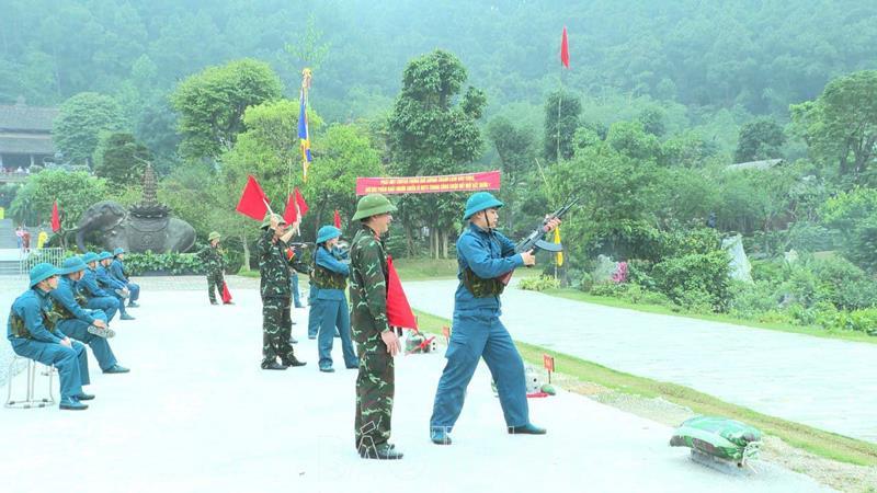 Ban CHQS huyện Thanh Liêm kiểm tra kết thúc huấn luyện dân quân tự vệ năm thứ nhất