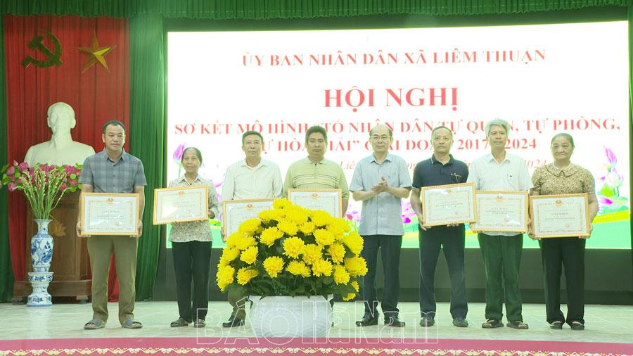 Liêm Thuận sơ kết mô hình "Tổ nhân dân tự quản, tự phòng, tự hoà giải" giai đoạn 2017-2024
