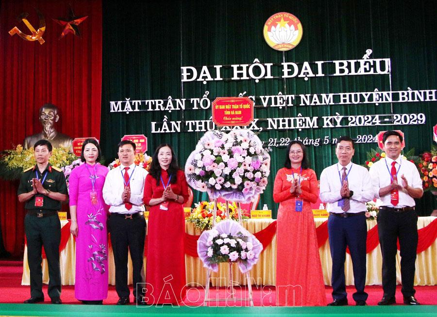 Đại hội Ủy ban MTTQ huyện Bình Lục lần thứ XXIX, nhiệm kỳ 2024 - 2029