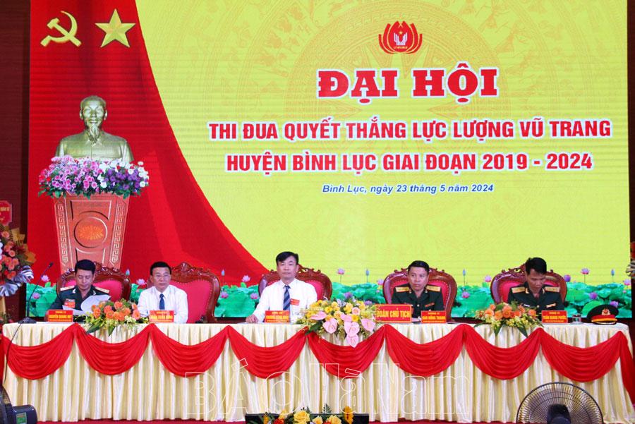 Đại hội thi đua Quyết thắng trong LLVT huyện Bình Lục giai đoạn 2019-2024