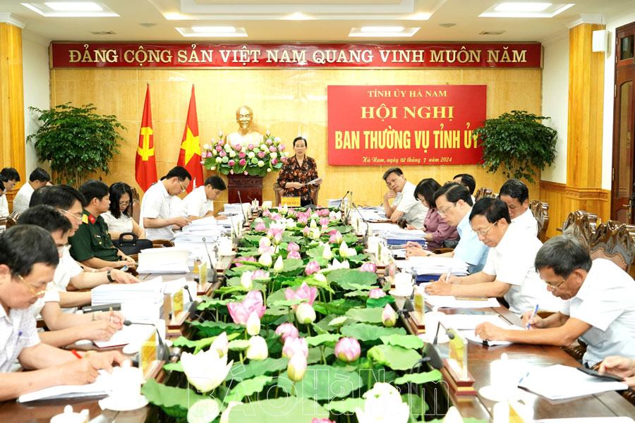 BTV Tỉnh ủy cho ý kiến, cho chủ trương các nội dung thuộc thẩm quyền