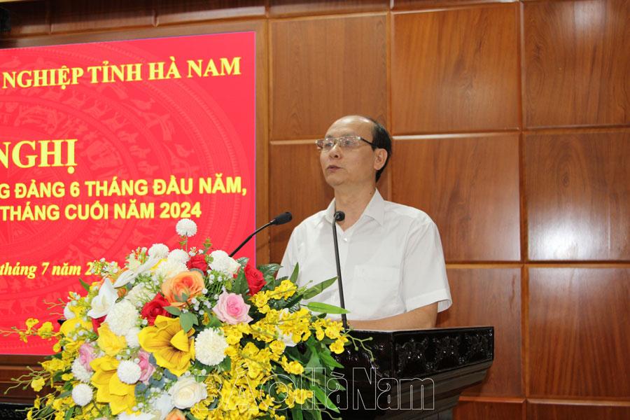 Đảng ủy Khối Doanh nghiệp tỉnh triển khai công tác xây dựng Đảng 6 tháng cuối năm