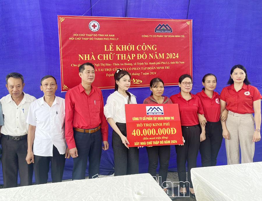 Khởi công xây dựng Nhà Chữ thập đỏ ở Trịnh Xá