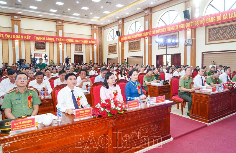 Thứ trưởng Bộ Công an Trần Quốc Tỏ dự Ngày hội toàn dân bảo vệ an ninh Tổ quốc xã Thanh Sơn