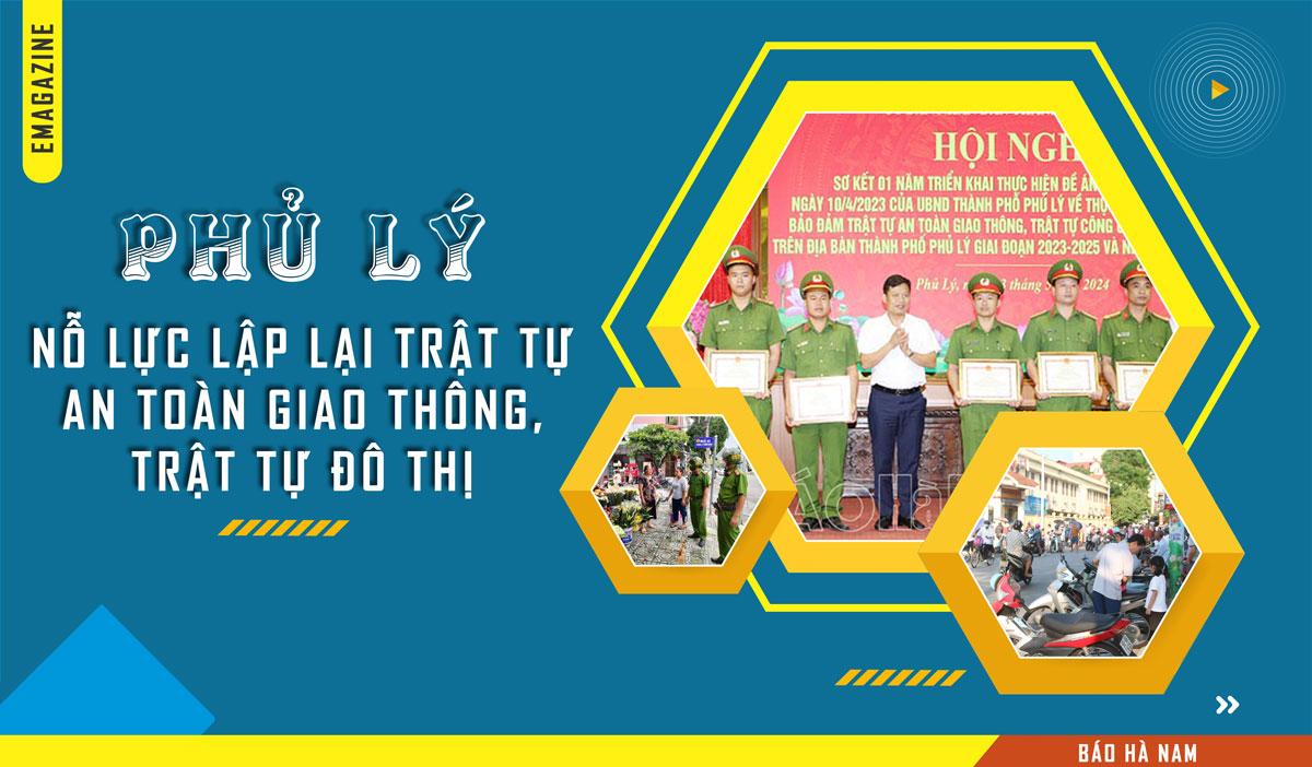 Phủ Lý nỗ lực lập lại trật tự an toàn giao thông, trật tự đô thị