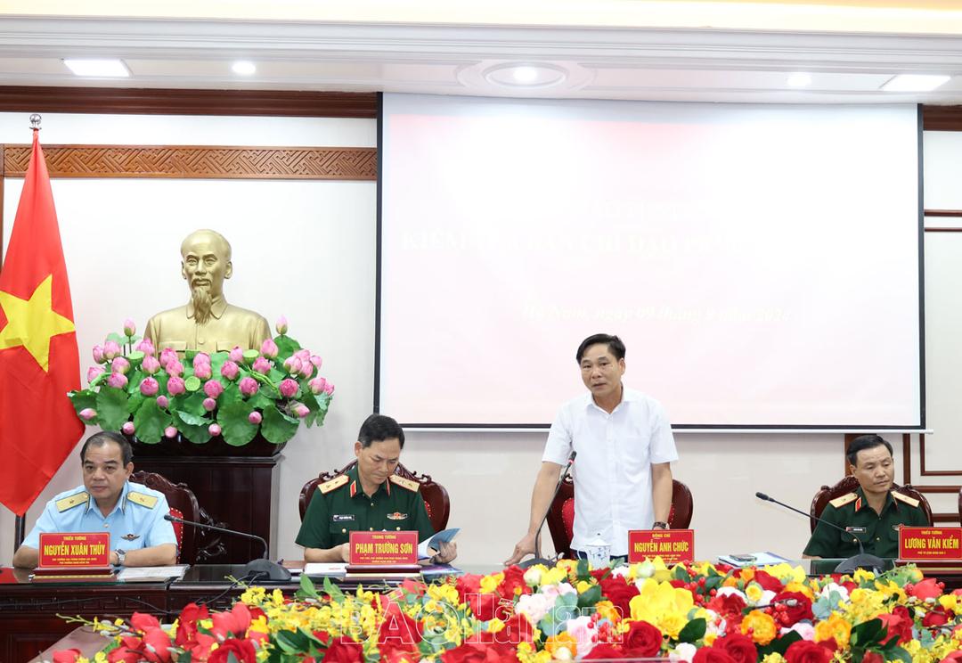 Kiểm tra công tác Phòng không nhân dân tại tỉnh