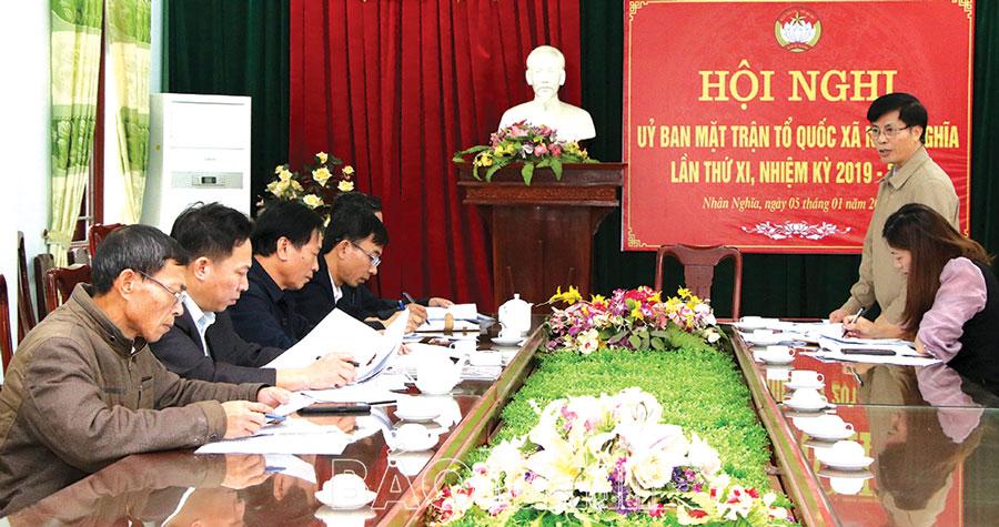 Phát huy vai trò của Mặt trận Tổ quốc trong tham gia xây dựng Đảng, chính quyền