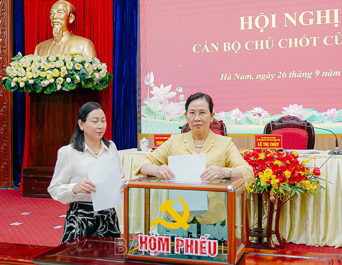 Hội nghị cán bộ chủ chốt tỉnh về công tác cán bộ