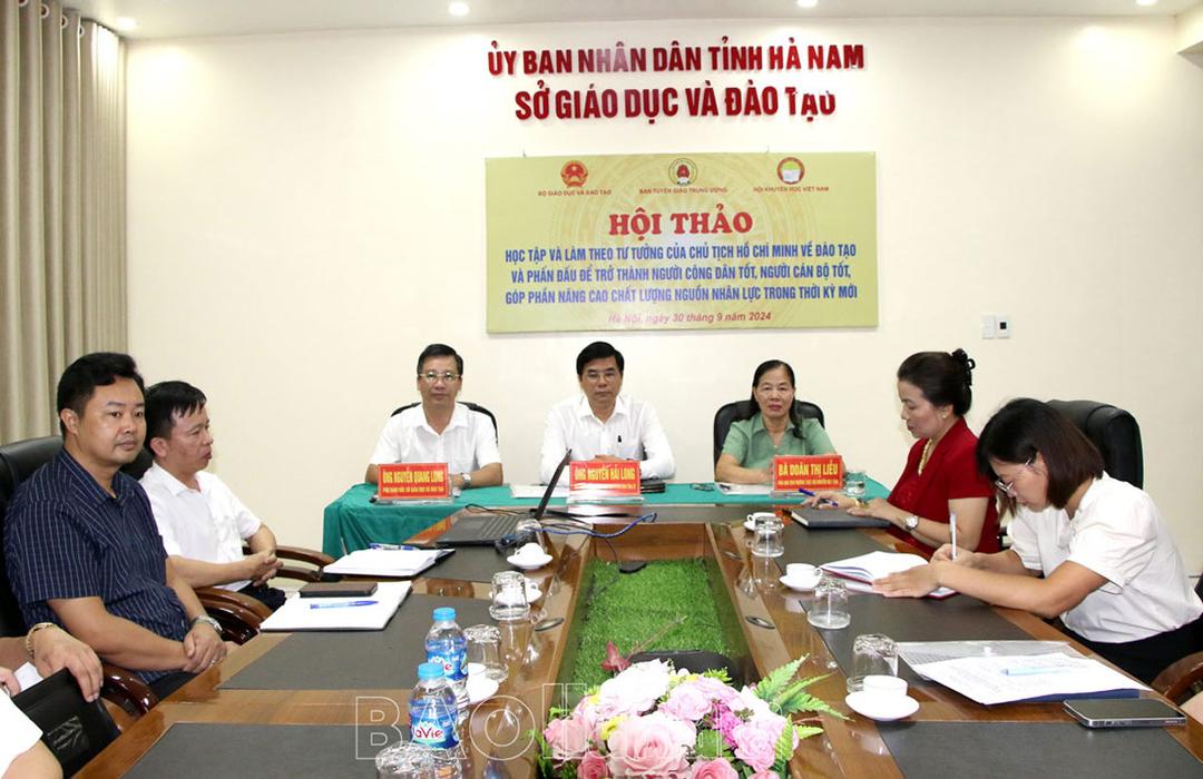 Hội thảo học tập và làm theo tư tưởng Chủ tịch Hồ Chí Minh về đào tạo, phấn đấu trở thành công dân tốt, cán bộ tốt