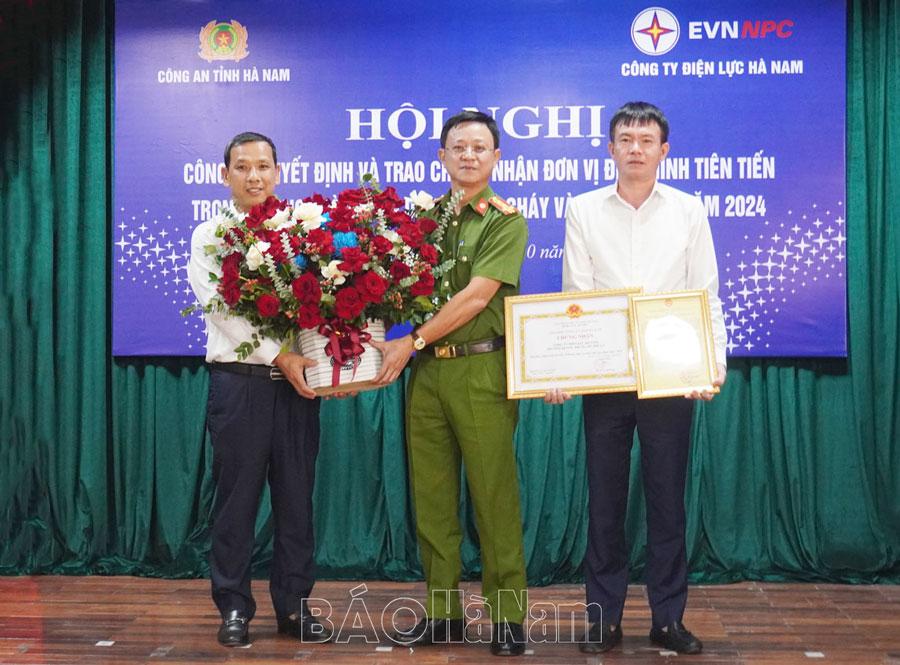 Công ty Điện lực Hà Nam được công nhận đơn vị điển hình tiên tiến về phòng cháy, chữa cháy