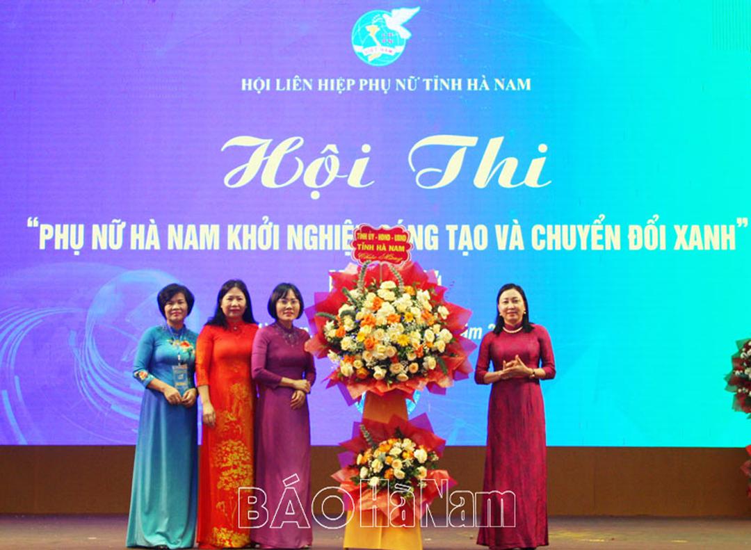 Hội thi “Phụ nữ Hà Nam khởi nghiệp sáng tạo và chuyển đổi xanh” năm 2024