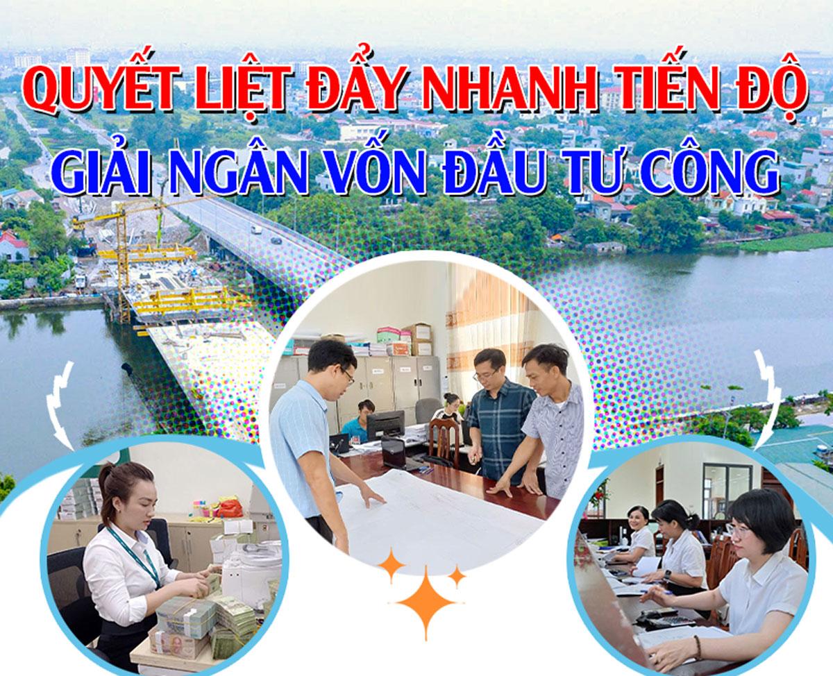 Quyết liệt đẩy nhanh tiến độ giải ngân vốn đầu tư công