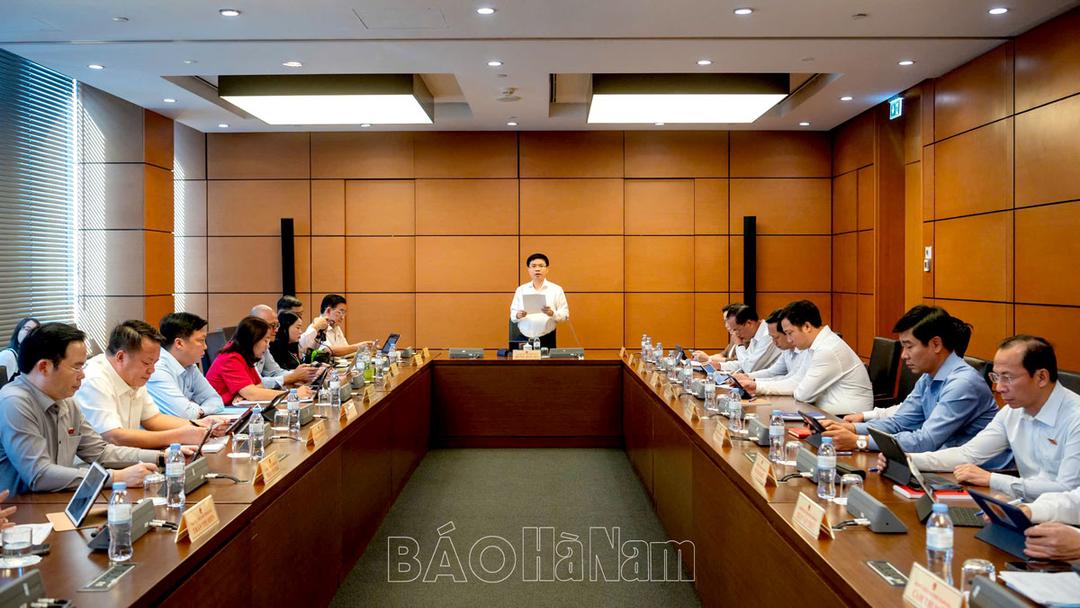 Kỳ họp thứ 8, Quốc hội khóa XV: Đoàn ĐBQH tỉnh Hà Nam thảo luận tại tổ