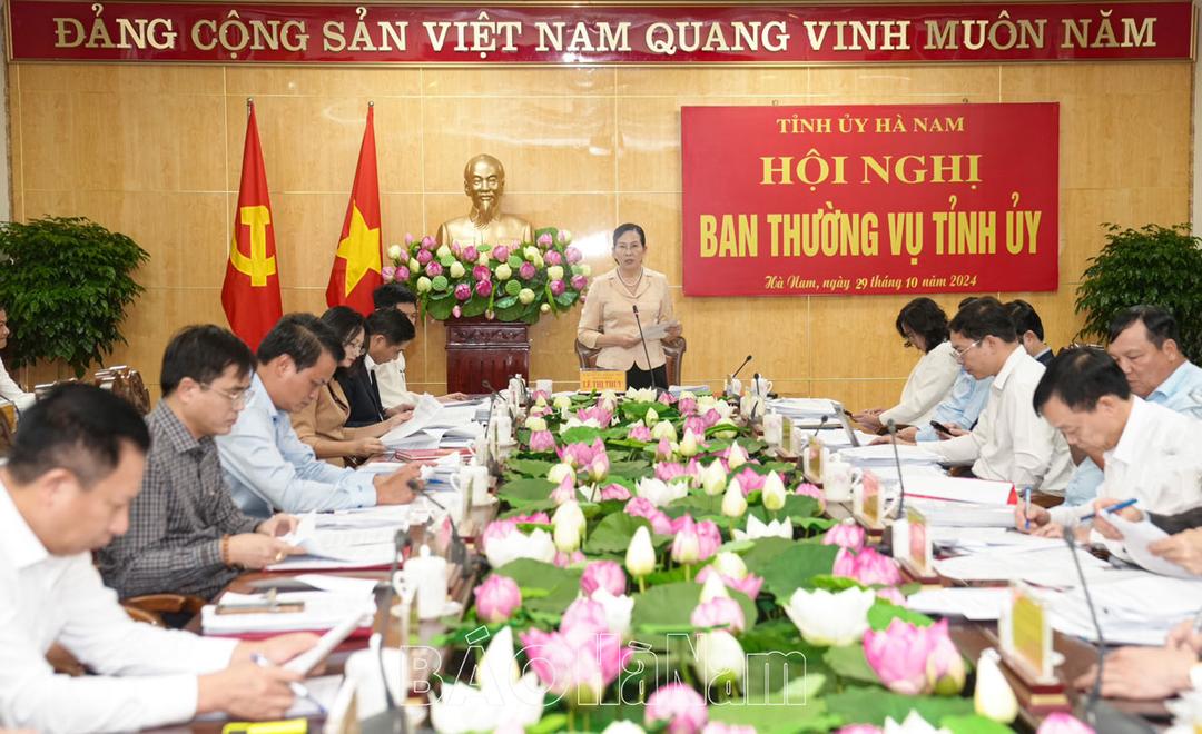 Ban Thường vụ Tỉnh ủy cho ý kiến nội dung, chương trình Kỳ họp chuyên đề HĐND tỉnh