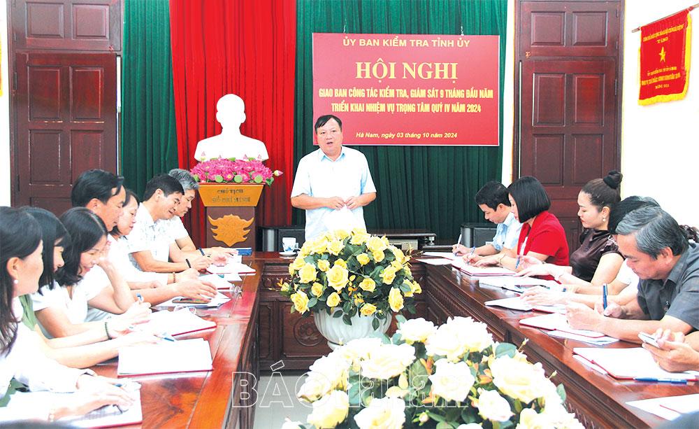 Tăng cường công tác kiểm tra, giám sát của Đảng