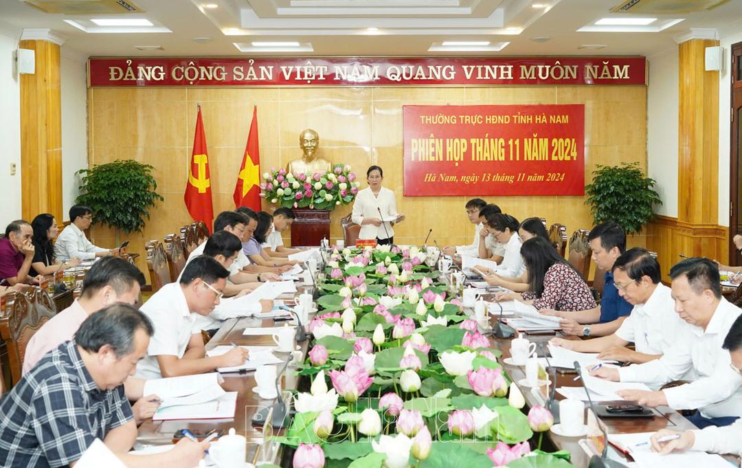 Thường trực HĐND tỉnh họp phiên thường kỳ tháng 11
