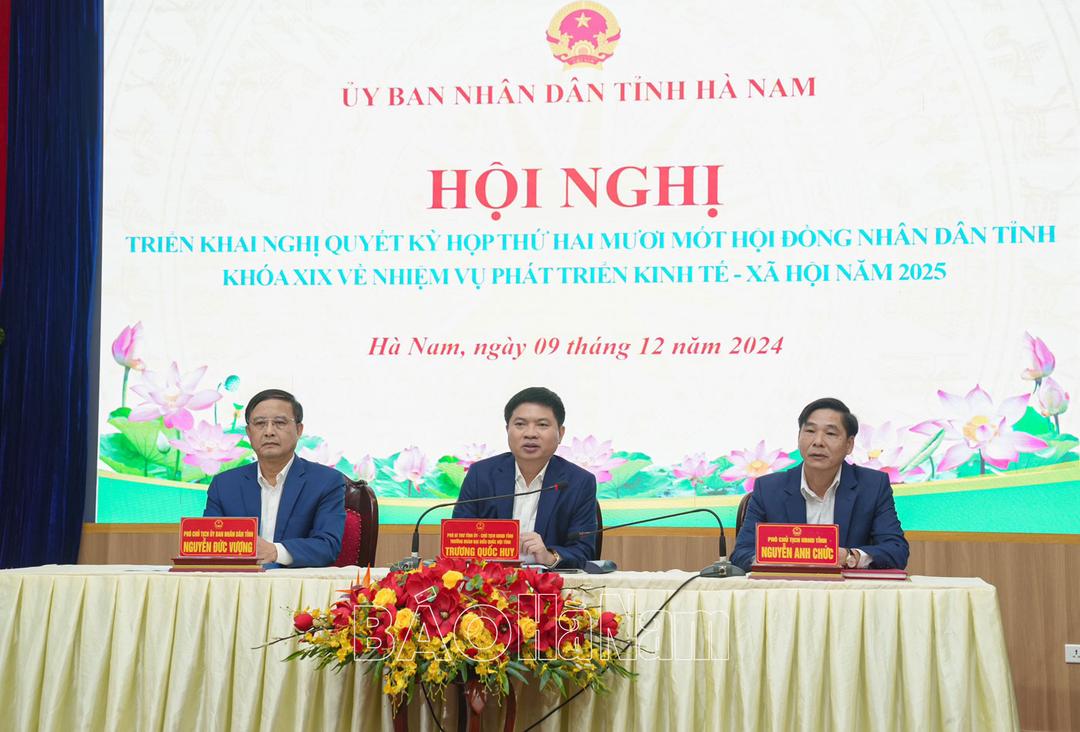 UBND tỉnh triển khai Nghị quyết của HĐND tỉnh về nhiệm vụ phát triển KT-XH năm 2025