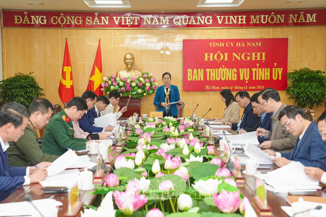 Ban Thường vụ Tỉnh ủy cho ý kiến, chủ trương một số nội dung theo thẩm quyền