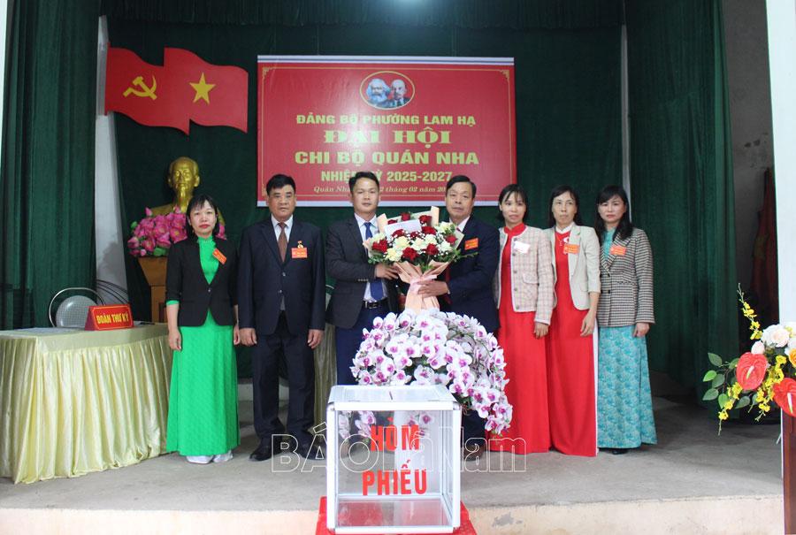 Chi bộ Quán Nha, phường Lam Hạ tổ chức Đại hội nhiệm kỳ 2025 – 2027