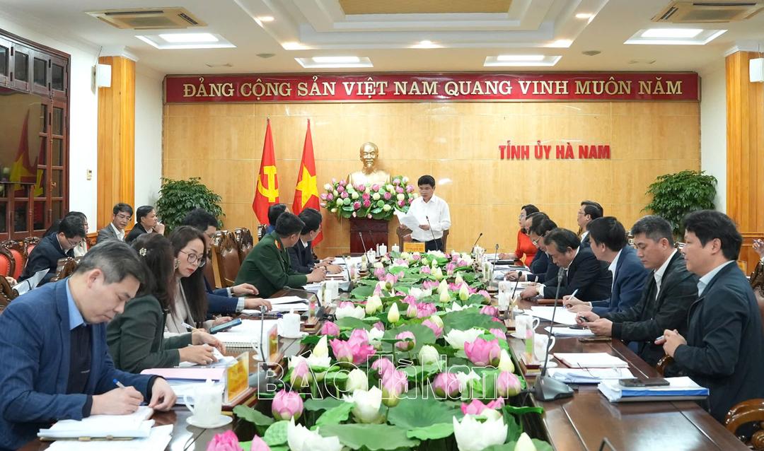 Thường trực Tỉnh ủy cho ý kiến, chủ trương các nội dung thuộc thẩm quyền