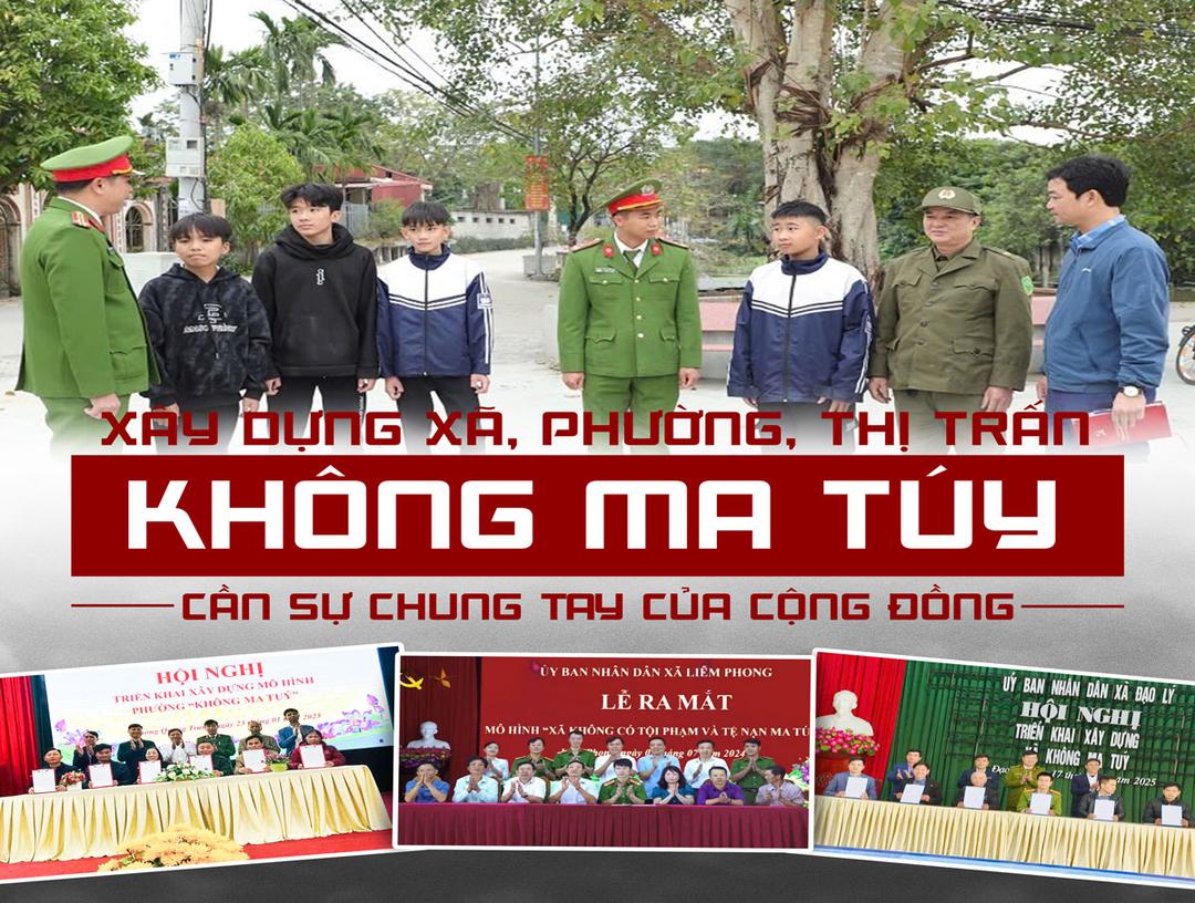 Xây dựng xã, phường, thị trấn không ma túy – Cần sự chung tay của cộng đồng