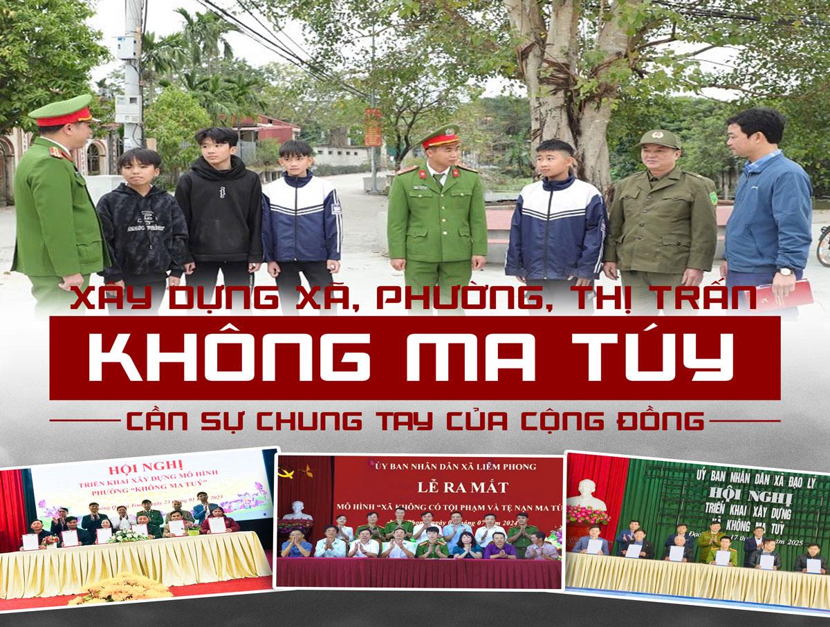 Xây dựng xã, phường, thị trấn không ma túy – Cần sự chung tay của cộng đồng